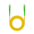 Cable de Fibra Óptica SC/APC a SC/APC Monomodo Simplex LSZH, Amarillo, 80 m