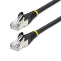 Cable de 1,5m de Red Ethernet CAT6a - Negro - Low Smoke Zero Halogen (LSZH) - 10GbE - 500MHz - PoE++ de 100W - Snagless sin Pestillo - RJ-45 - Cable de Red S/FTP