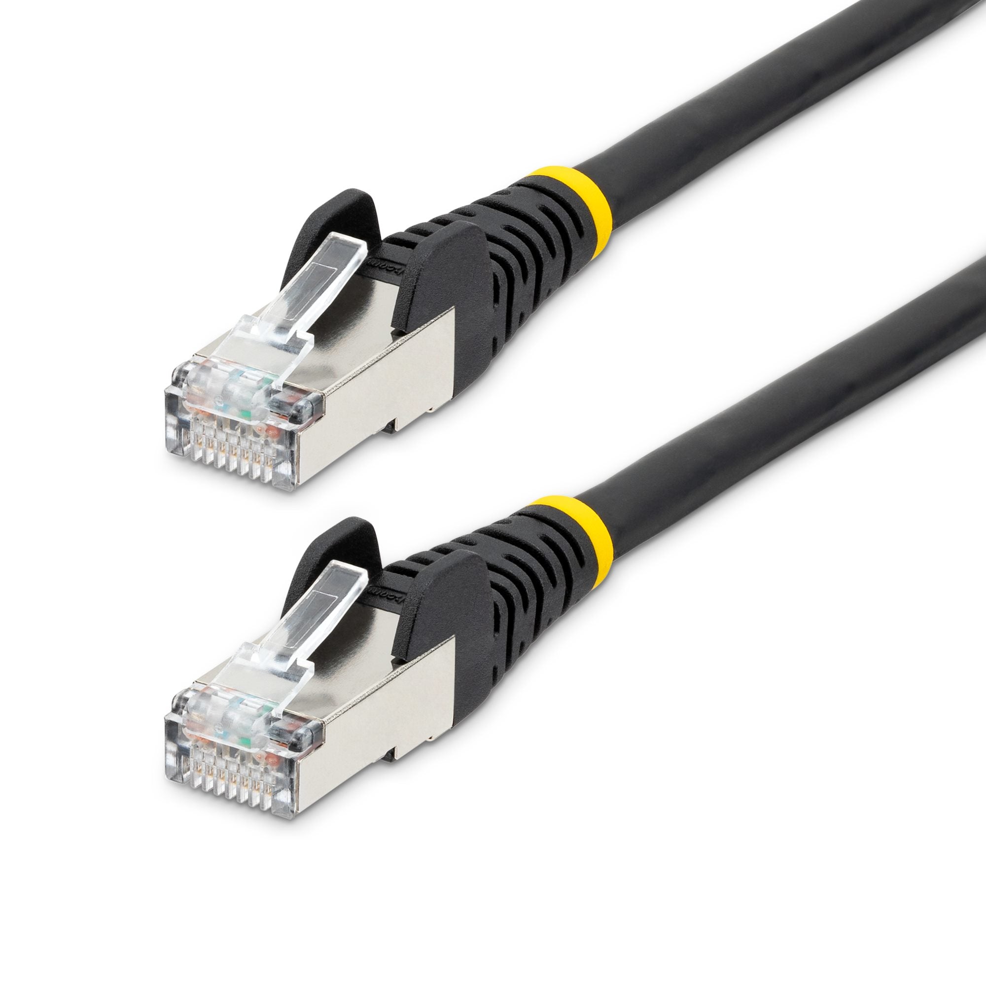 Cable de 3m de Red Ethernet CAT6a - Negro - Low Smoke Zero Halogen (LSZH) - 10GbE - 500MHz - PoE++ de 100W - Snagless sin Pestillo - RJ-45 - Cable de Red S/FTP