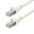 Cable de 3m de Red Ethernet CAT6a - Blanco - Low Smoke Zero Halogen (LSZH) - 10GbE - 500MHz - PoE++ de 100W - Snagless sin Pestillo - RJ-45 - Cable de Red S/FTP