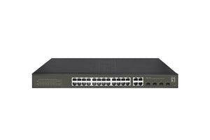 GES-2128P switch Gestionado L2 Gigabit Ethernet (10/100/1000) Energía sobre Ethernet (PoE) Negro