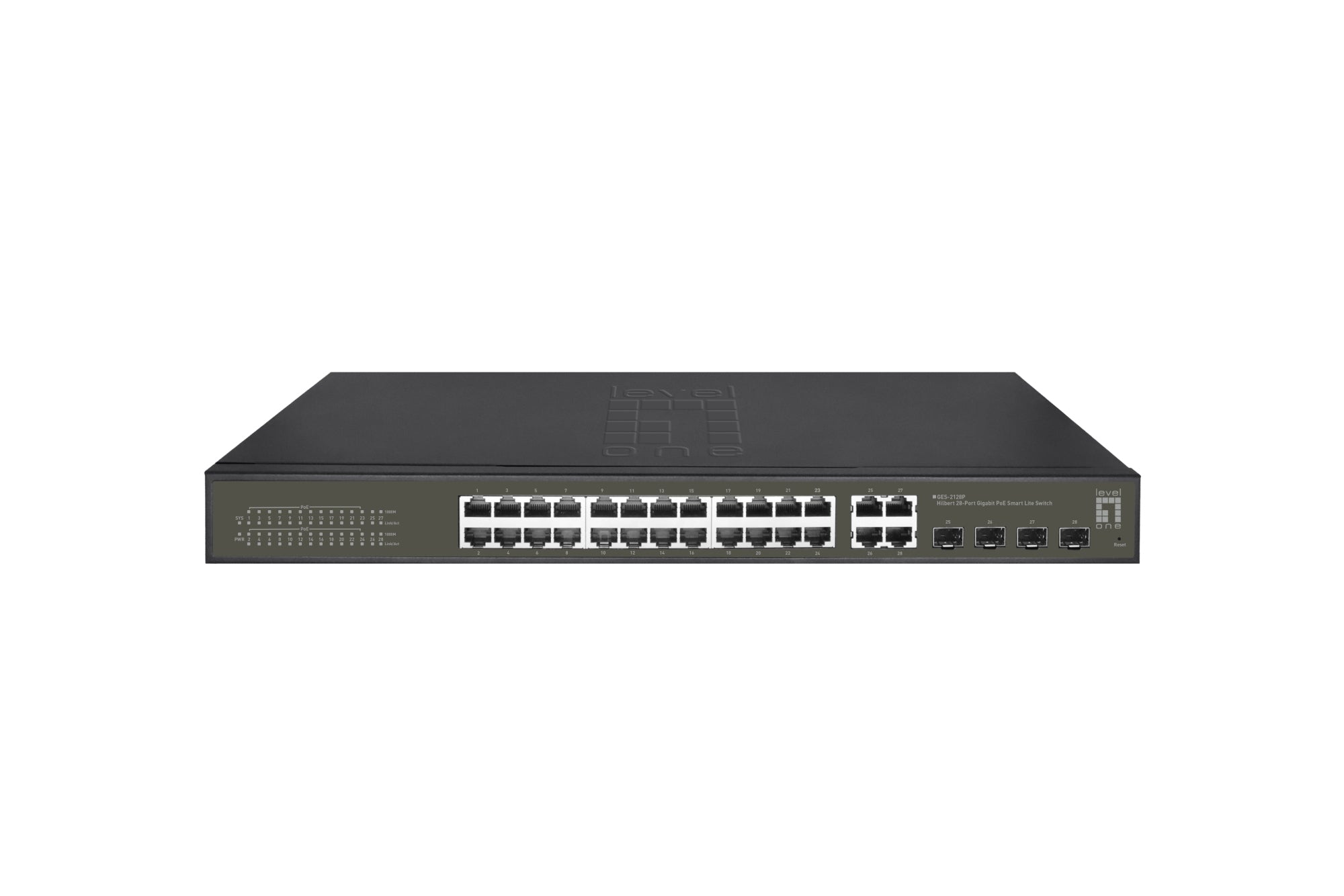 GES-2128P switch Gestionado L2 Gigabit Ethernet (10/100/1000) Energía sobre Ethernet (PoE) Negro