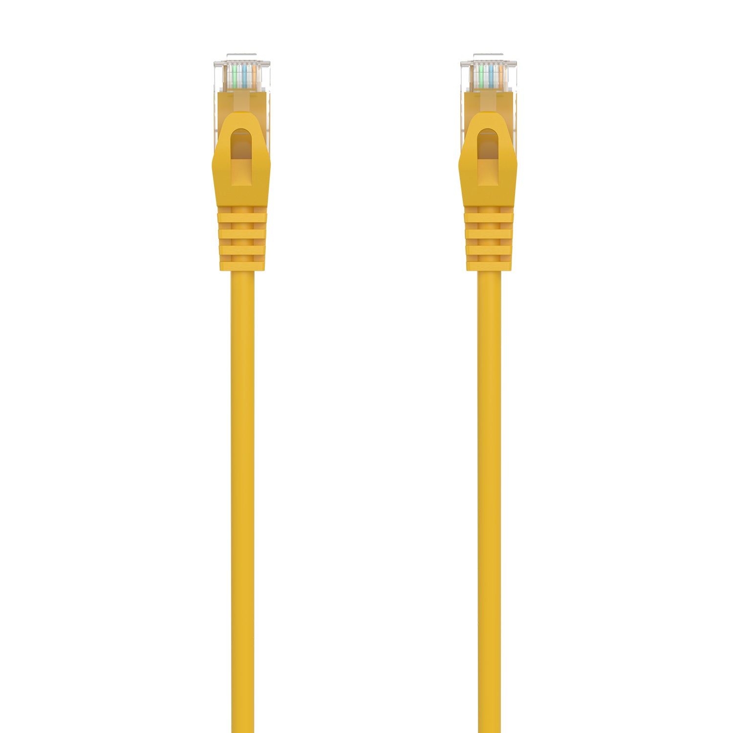 Cable de Red Latiguillo RJ45 LSZH Cat.6A 500 Mhz UTP AWG24, Amarillo, 2.0M