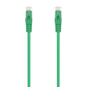 Cable de Red Latiguillo RJ45 LSZH Cat.6A 500 Mhz UTP AWG24, Verde, 1.0M