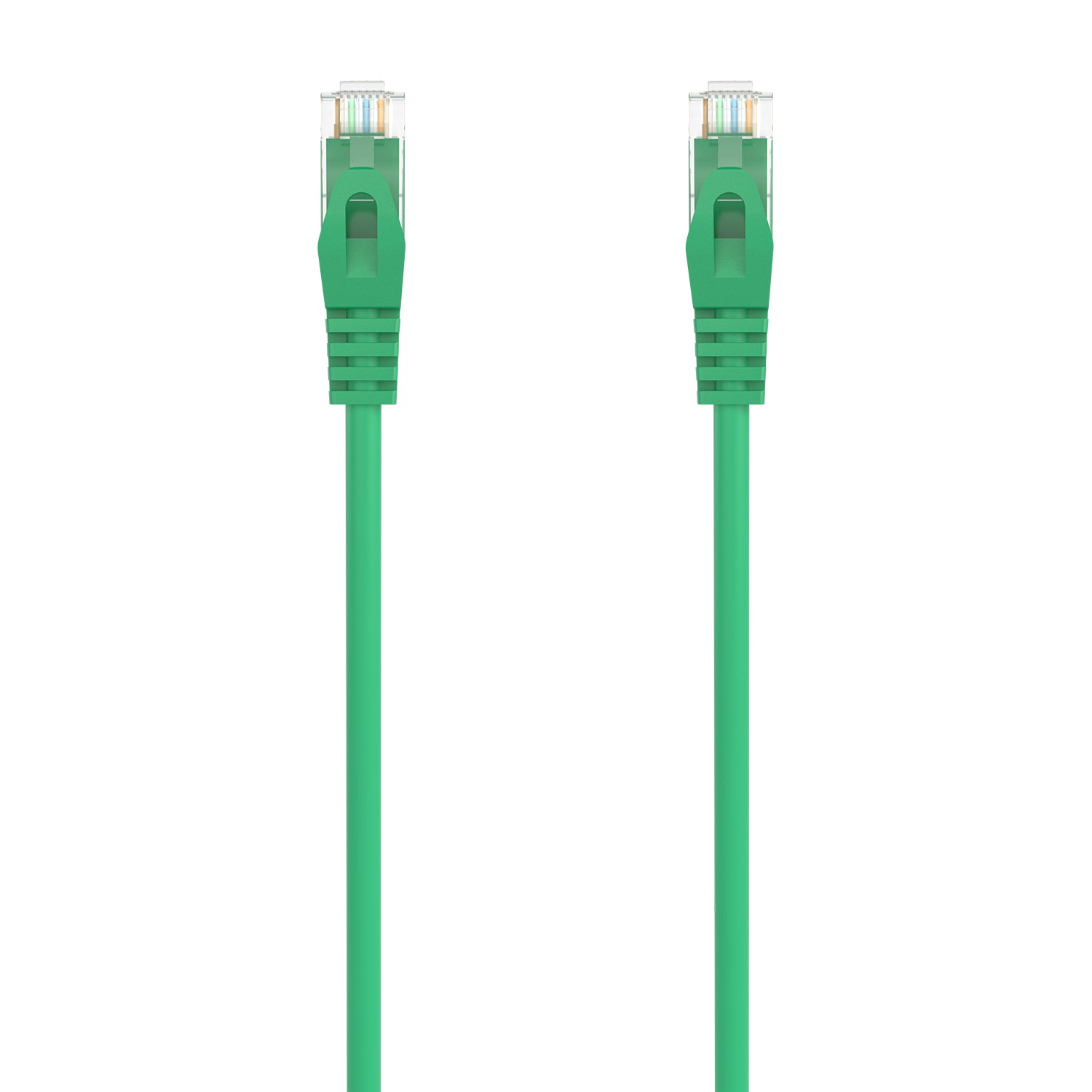 Cable de Red Latiguillo RJ45 LSZH Cat.6A 500 Mhz UTP AWG24, Verde, 2.0M
