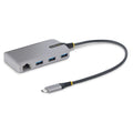 Hub USB-C de 3 Puertos USBA - USB 3.0 de 5Gbps - Alimentado por el Bus - Concentrador USB-C de 3 Puertos USB-A - Ladrón USB-C Portátil - Red Ethernet RJ45 Gigabit
