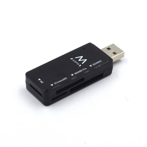 EW1049 lector de tarjeta USB 2.0 Negro