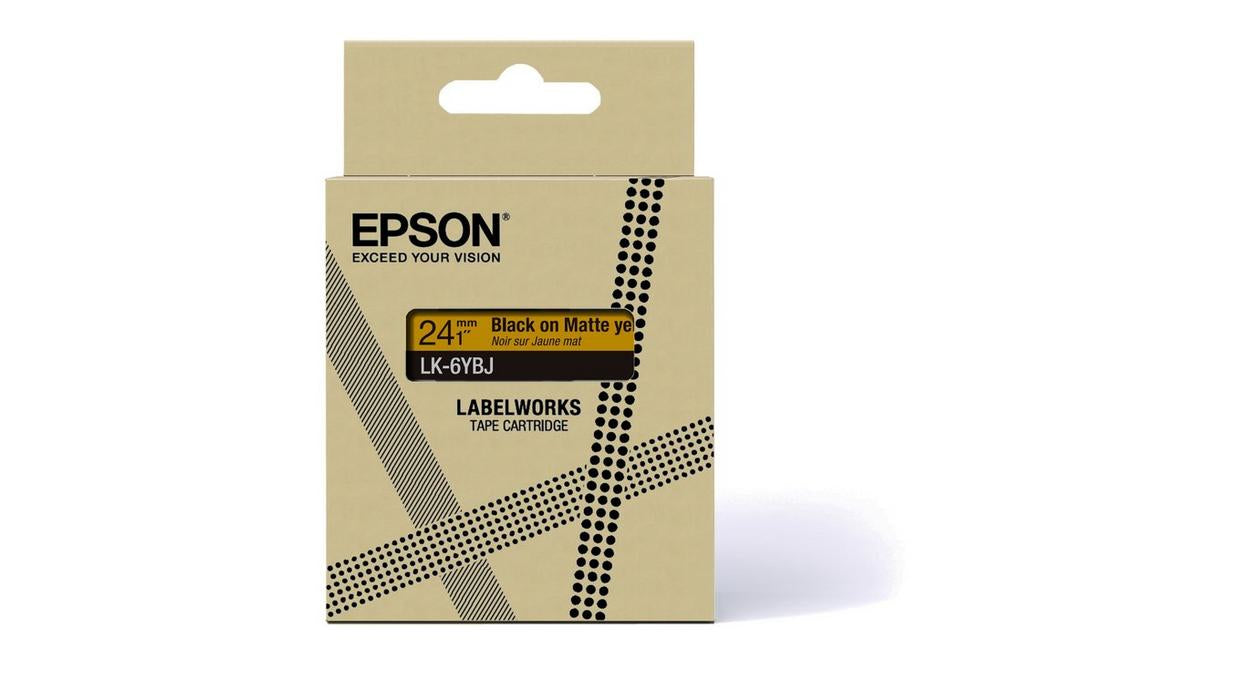 C53S672076 cinta para impresora de etiquetas Negro sobre amarillo