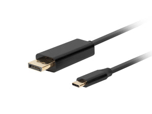 CA-CMDP-10CU-0010-BK adaptador de cable de vídeo 1 m USB Tipo C DisplayPort Negro