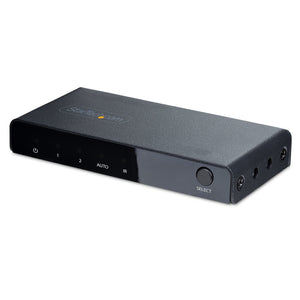 Switch Conmutador HDMI de 2 Puertos de 8K - Selector HDMI 2.1 UHD de 4K a 120Hz/8K 60Hz - HDR10+ - Adaptador de Alimentación y Mando a Distancia Incluidos