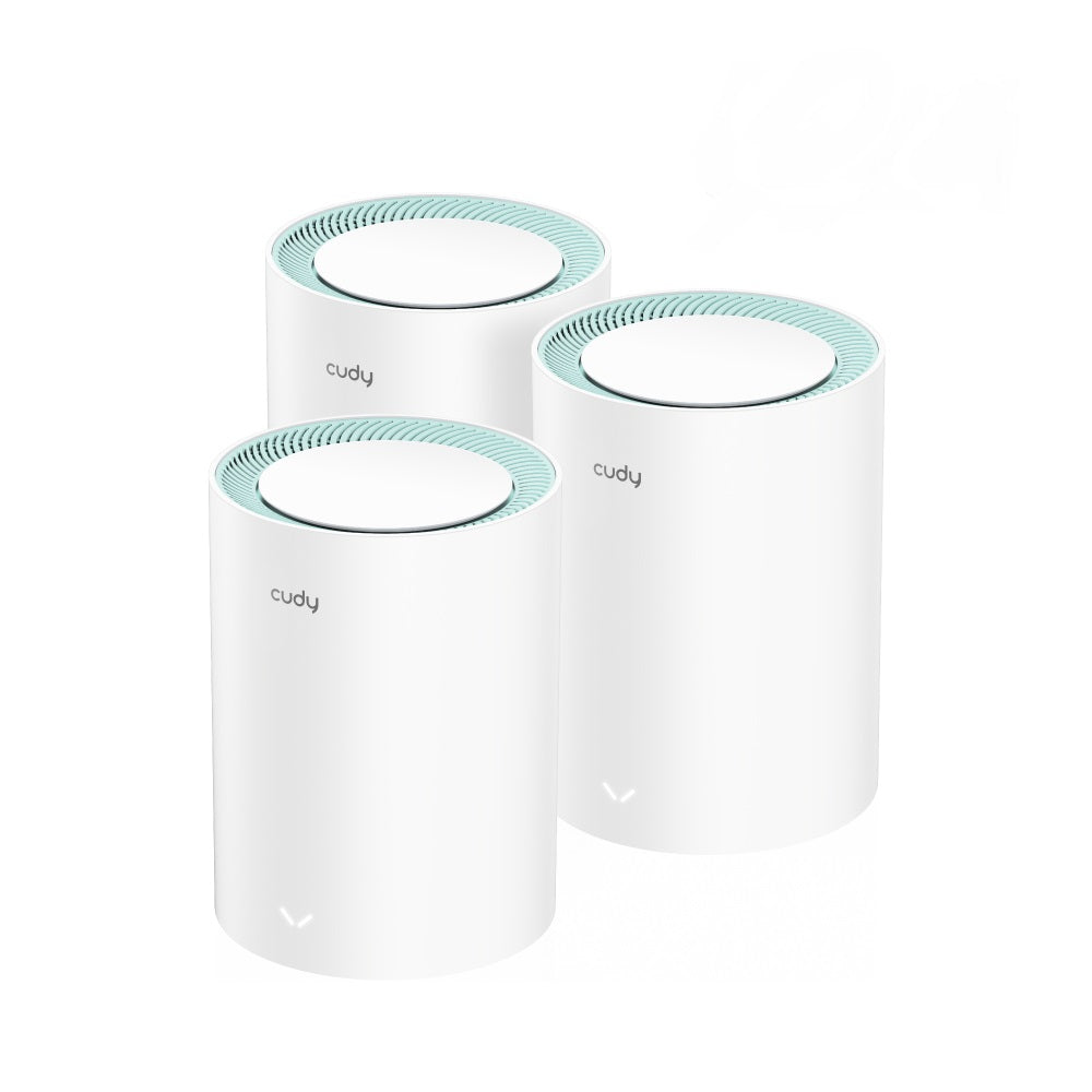 M1300 3-PACK sistema Wi-Fi Mesh (Wi-Fi en malla) Doble banda (2,4 GHz / 5 GHz) Wi-Fi 5 (802.11ac) Blanco 2 Interno