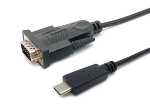 Cable USB-C a serie (DB9), M/M, 1,5 m