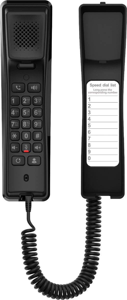 H2U V2 teléfono IP Negro 2 líneas