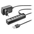 IHUB7 TINY USB 2.0 480 Mbit/s Negro