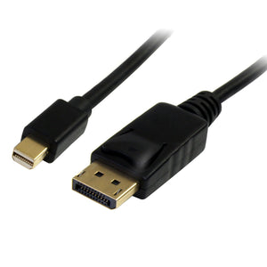 Cable de 3m Mini DisplayPort a DisplayPort 1.2 - Cable Adaptador Mini DisplayPort a DisplayPort 4K x 2K UHD - Cable para Monitor Mini DP a DP