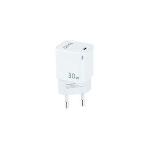 Cargador de Pared GAN USB-C/PD 30W, Blanco