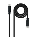 Cable USB 3.2 Gen2x2 20Gbps 5A/100W 4K/60Hz USB-C/M-USB-C/M, Negro, 3 m