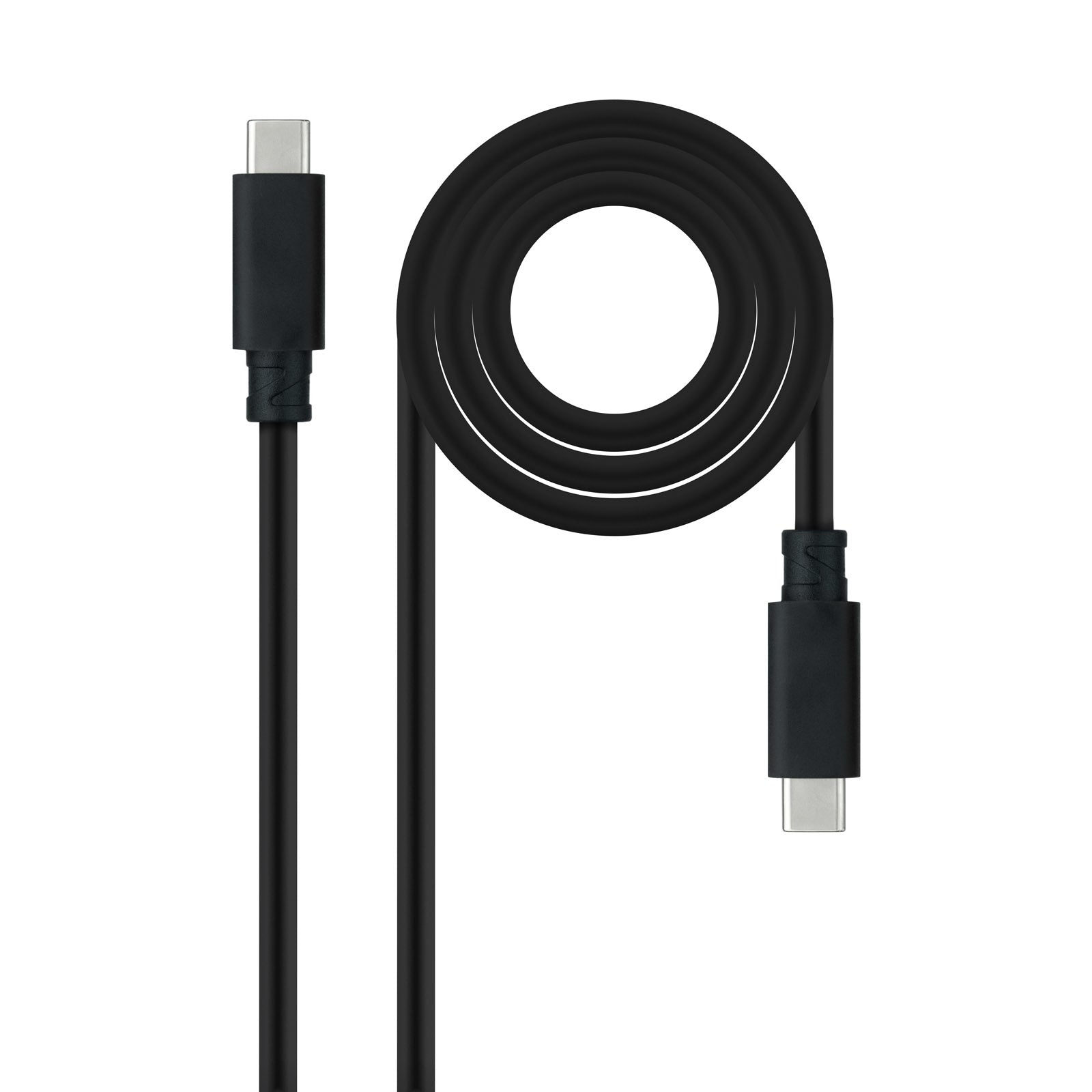Cable USB 3.2 Gen2x2 20Gbps 5A/100W 4K/60Hz USB-C/M-USB-C/M, Negro, 3 m