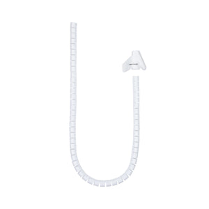 Organizador de Cables Flexible 25 mm, Blanco, 1 m