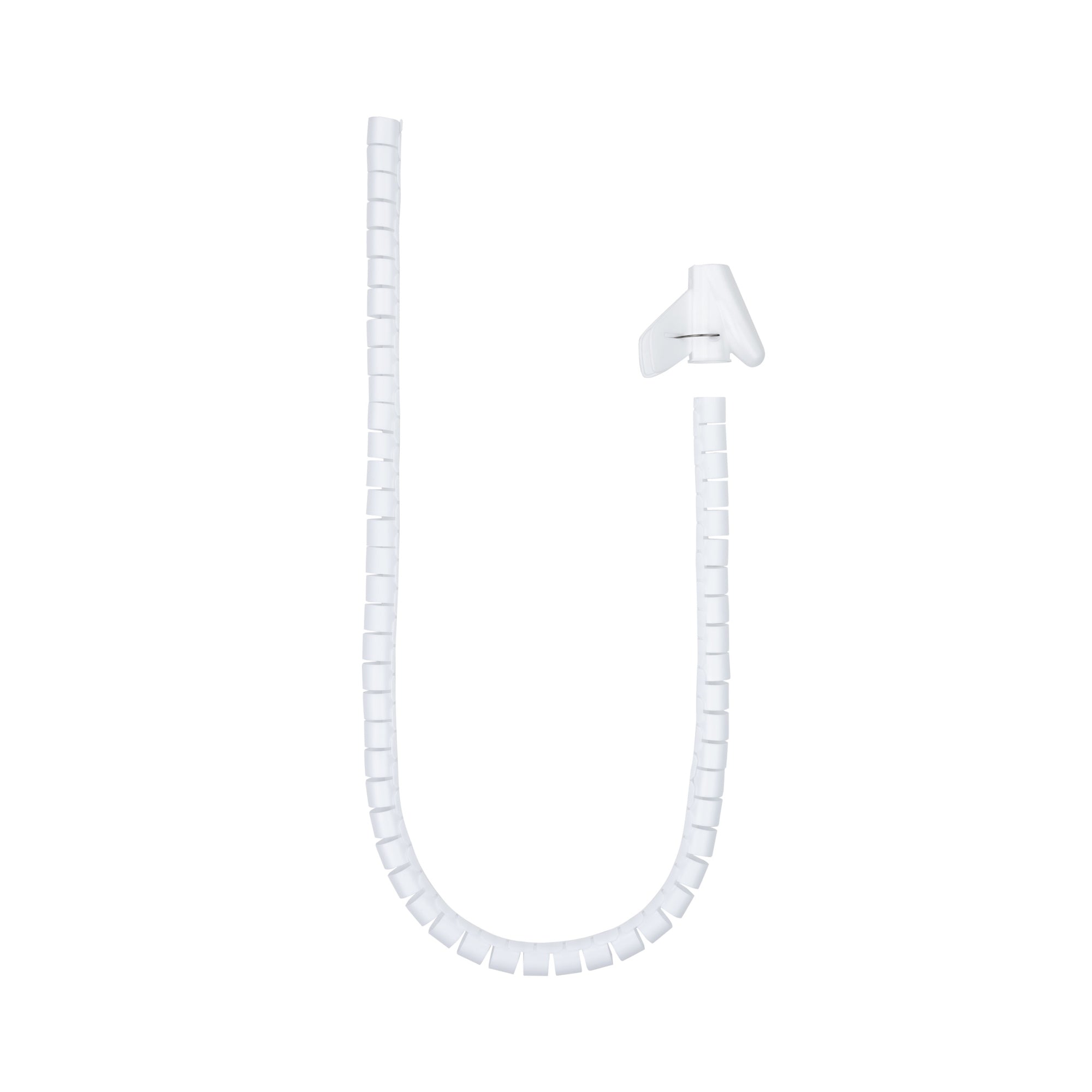 Organizador de Cables Flexible 25 mm, Blanco, 1 m