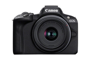 EOS R50, Black + RF-S 18-45mm F4.5-6.3 IS STM Kit MILC 24,2 MP CMOS 6000 x 4000 Pixeles Negro