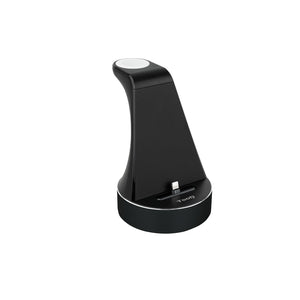 Base de Carga para Apple Watch y iPhone, Negro