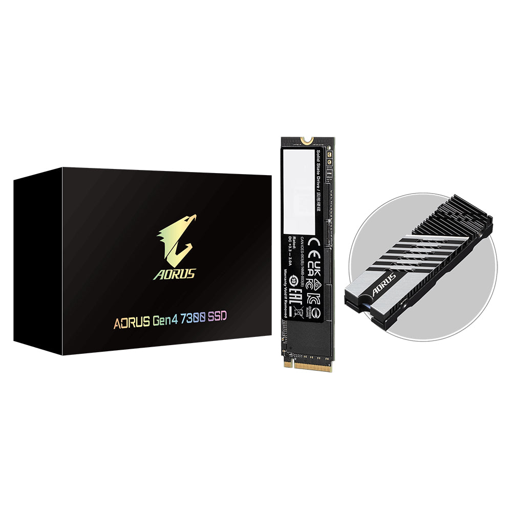 AORUS Gen4 7300 SSD 2TB M.2 PCI Express 4.0 3D TLC NAND NVMe