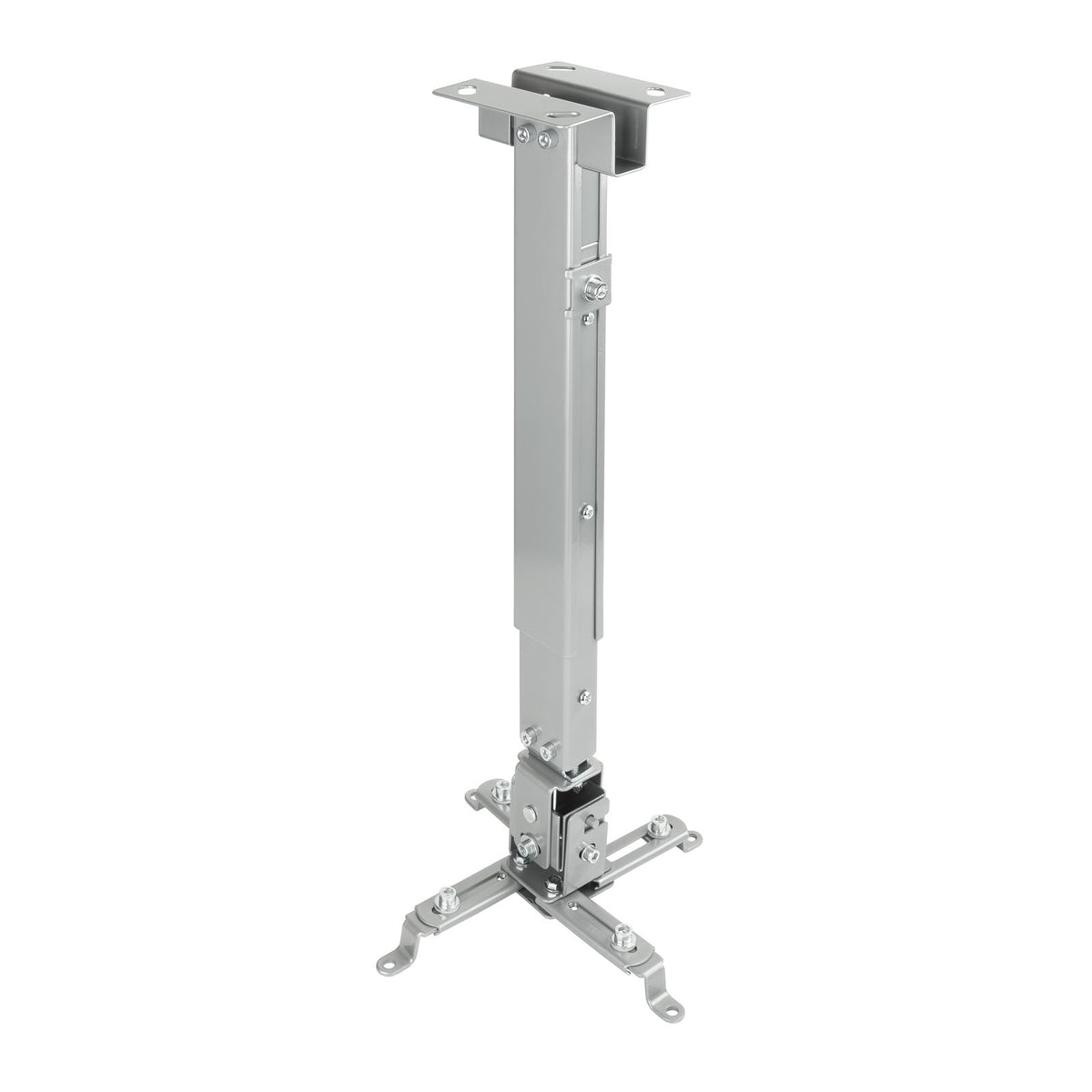 SOPORTE UNIVERSAL INCLINABLE DE TECHO PARA PROYECTOR PLATA