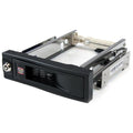 Rack Móvil Aluminio para Disco Duro HDD SATA de 3,5" Pulgadas sin Bandeja Bahía de 5,25"
