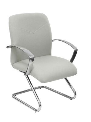 Sillón Caudete confidente patín bali gris claro