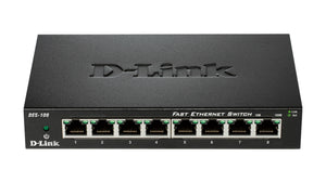DES-108 switch No administrado L2 Gigabit Ethernet (10/100/1000) Escritorio Negro
