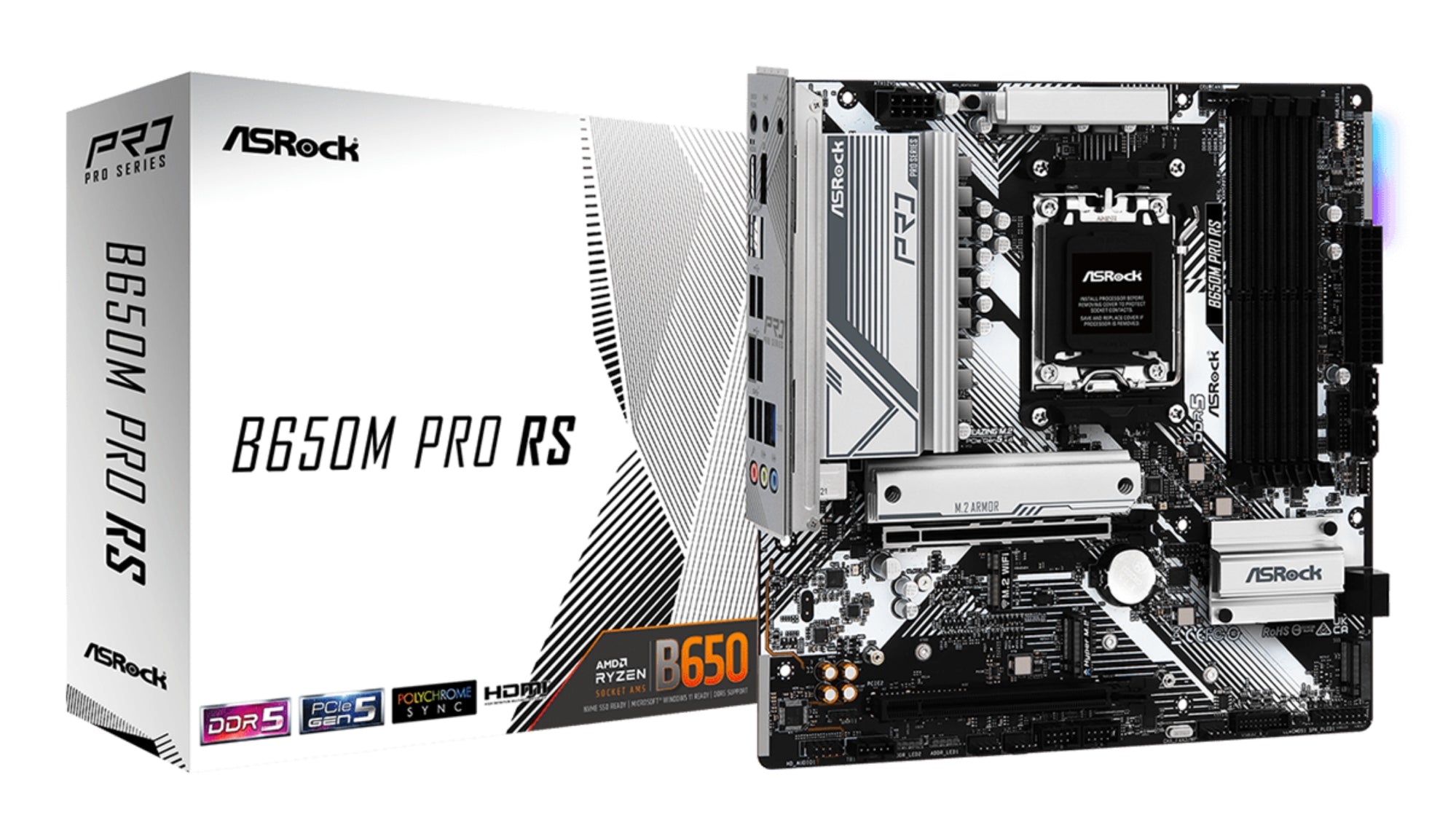 B650M Pro RS AMD B650 Zócalo AM5 micro ATX