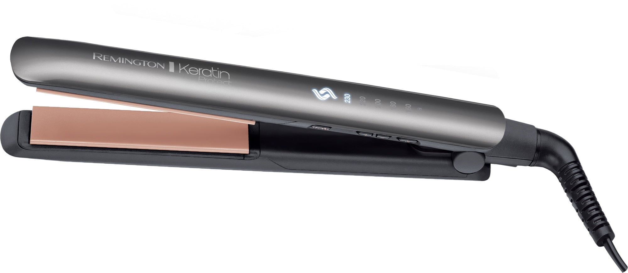 S 8598 Plancha de pelo Caliente Negro, Gris 3 m