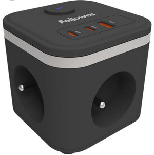 Power Cube 2 m 3 salidas AC Interior Negro