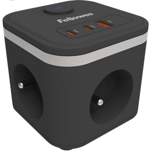 Power Cube 2 m 3 salidas AC Interior Negro