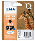 Giraffe Doble juego de cartuchos Negro T0711H Tintas DURABrite Ultra