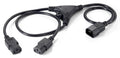 112210 Negro 1,6 m C14 acoplador Acoplador C13 2 x