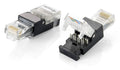 121165 conector RJ-45 Negro, Transparente
