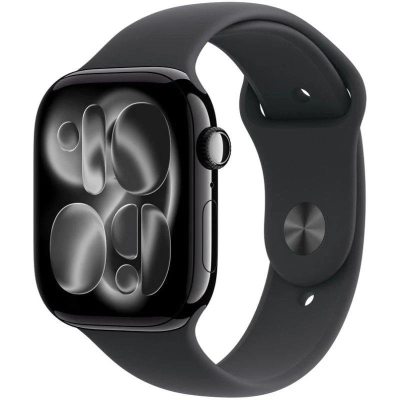 Apple Watch Series 11/ GPS/ Cellular/ 46mm/ Caja de Aluminio Negra/ Correa Deportiva Negra M/L