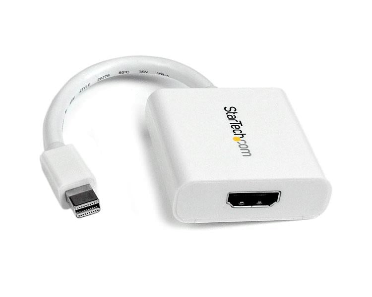 Adaptador Conversor de Vídeo Mini DisplayPort DP a HDMI - 1920x1200 - Pasivo - Blanco