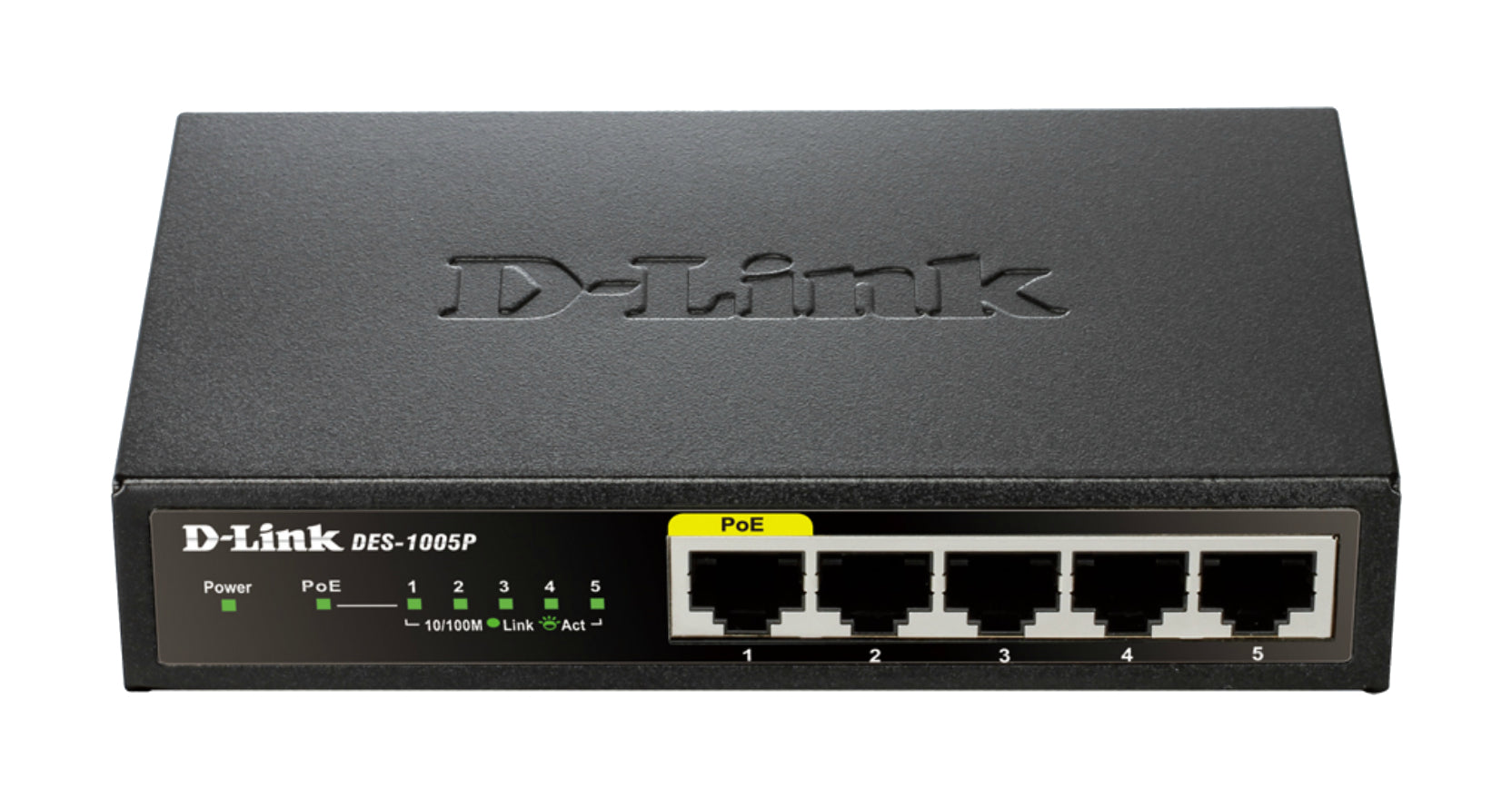 DES-1005P No administrado L2 Fast Ethernet (10/100) Energía sobre Ethernet (PoE) Negro