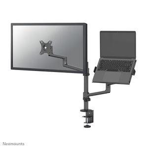 DS20-425BL2 Brazo de monitor con soporte para portátil 17-27" - ahorro de espacio