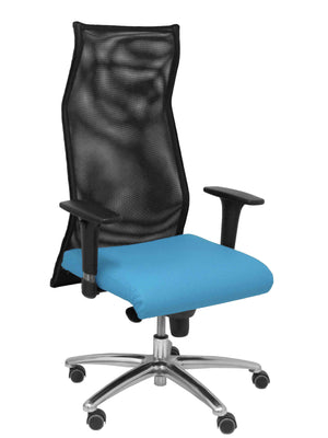 Sillon Sahuco similpiel azul claro