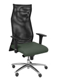 Sillon Sahuco similpiel gris oscuro