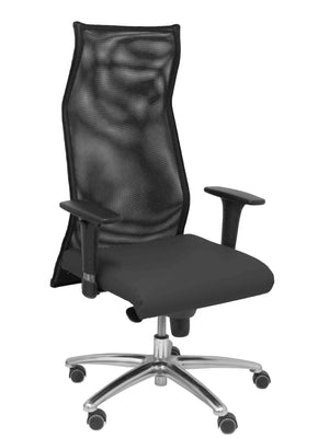 Sillón Sahuco XL PIEL negro hasta 160kg