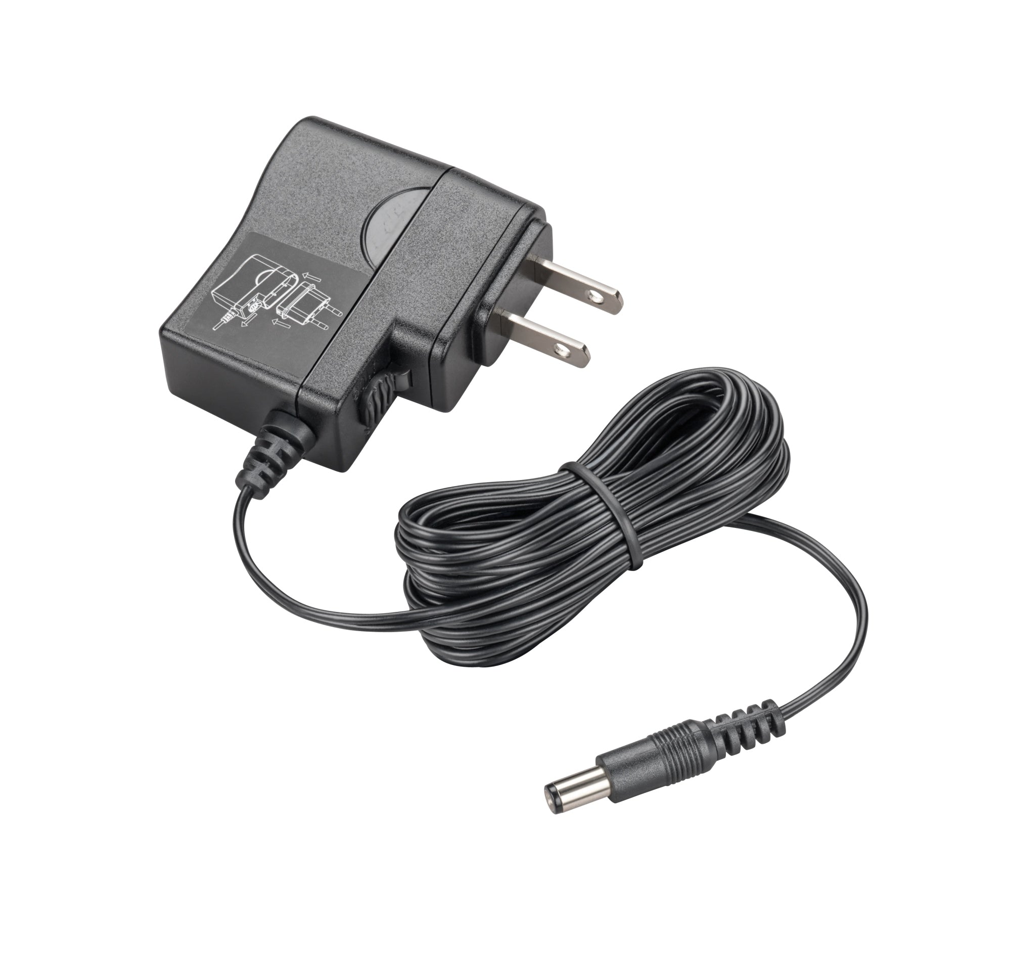 Fuente de alimentación de CA universal Poly Savi Office con enchufe recto -9 V 500 mA