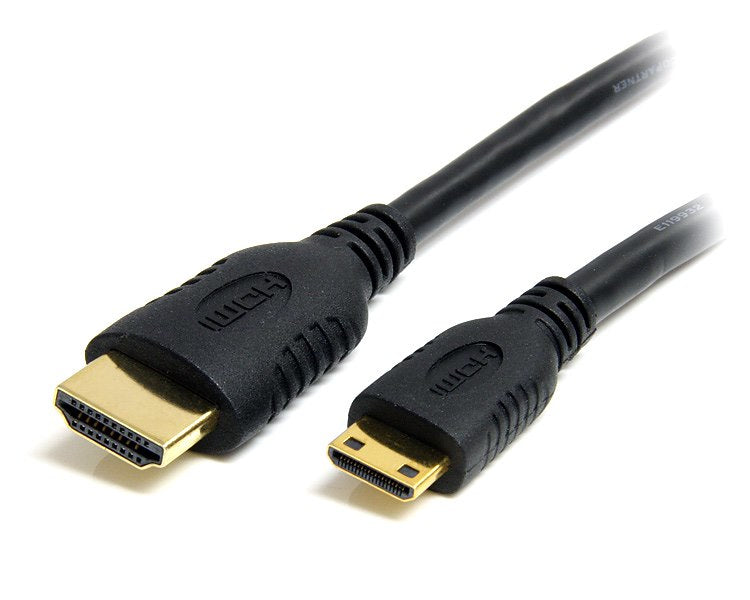 Cable de 2m Mini HDMI a HDMI con Ethernet - Cable Adaptador Mini HDMI a HDMI de Alta Velocidad 4K a 30Hz - Mini HDMI Type-C a Monitor HDMI - Cable Durable Convertidor de Vídeo
