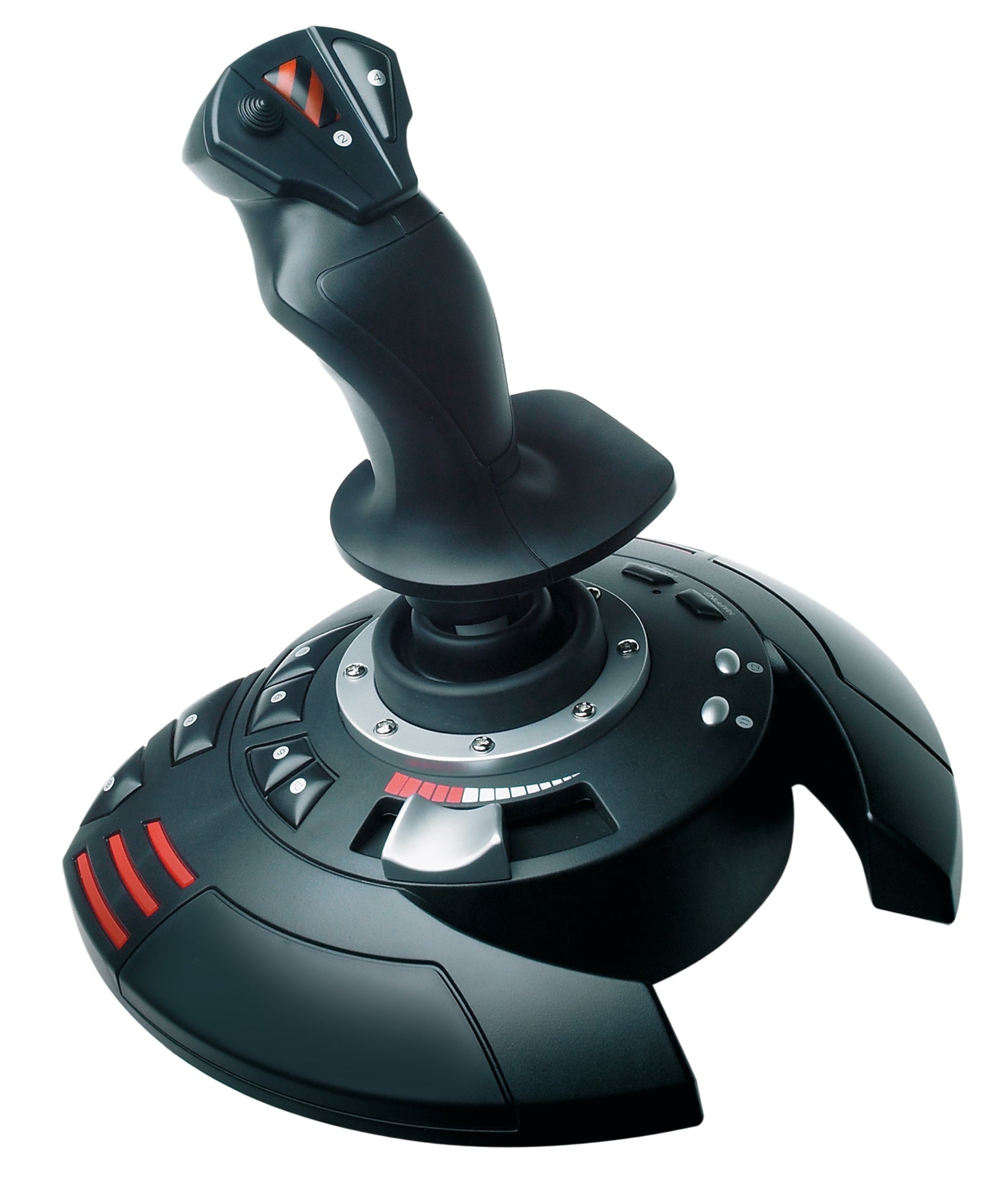 T.Flight Stick X Negro, Rojo, Plata USB Palanca de mando Analógico PC, Playstation 3