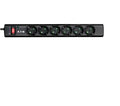PS6D limitador de tensión Negro, Blanco 6 salidas AC 220 - 250 V 1 m
