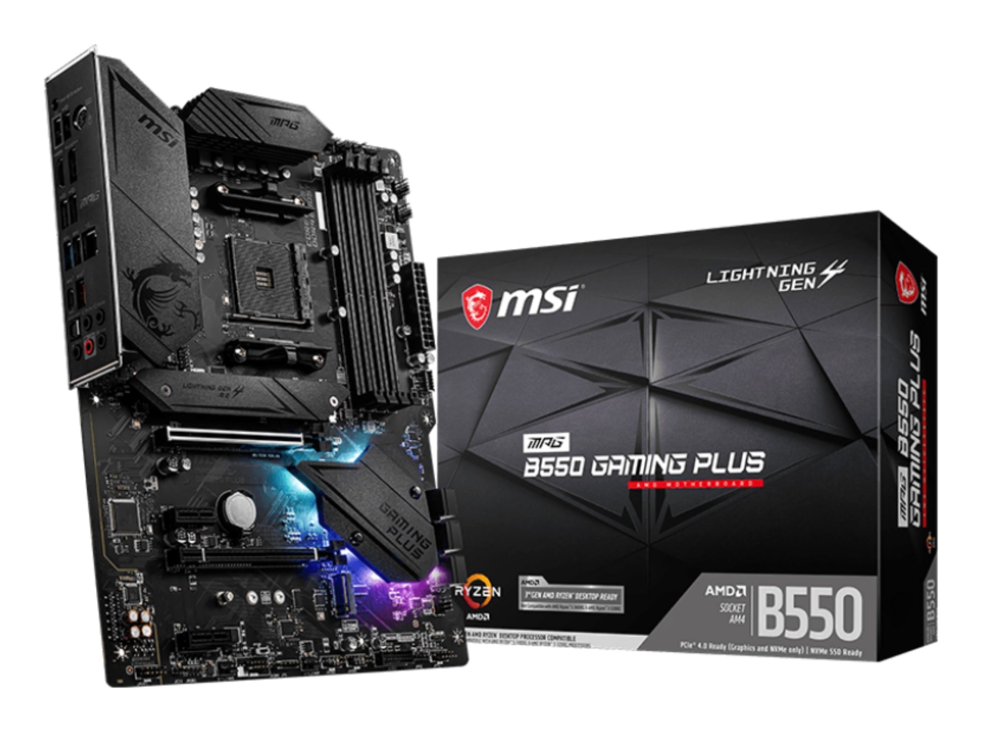 MPG B550 Gaming Plus AMD B550 Zócalo AM4 ATX
